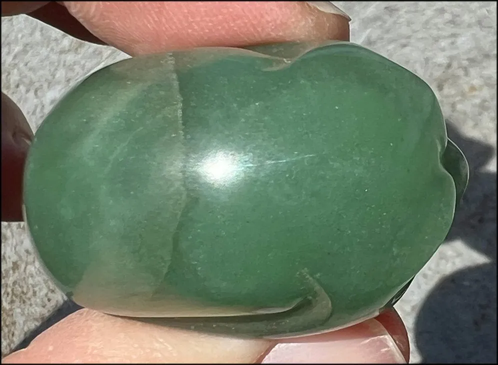 Green Aventurine CRYSTAL SKULL - Get moving again, Renewal