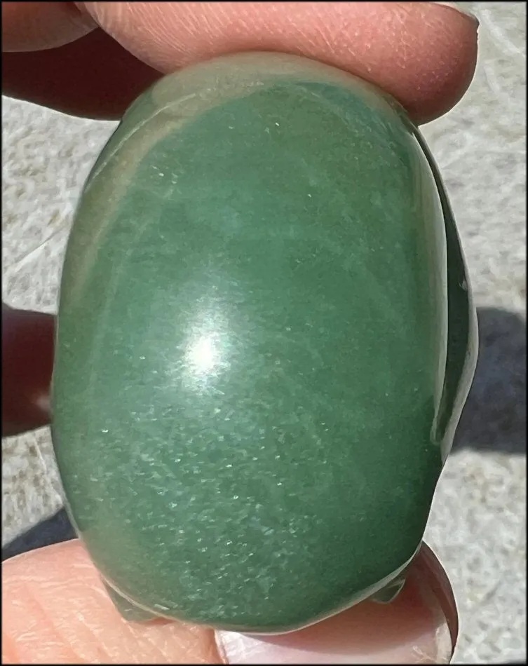 Green Aventurine CRYSTAL SKULL - Get moving again, Renewal