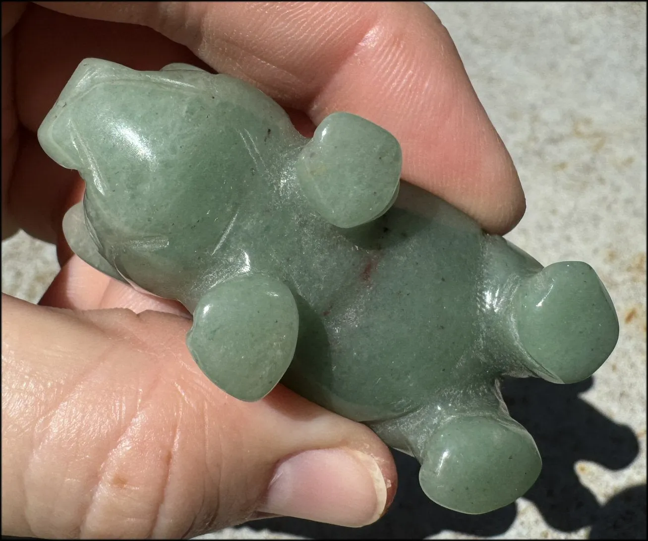 Green Aventurine PIG Totem - Get moving after being stuck!- with Synergy 8  years
