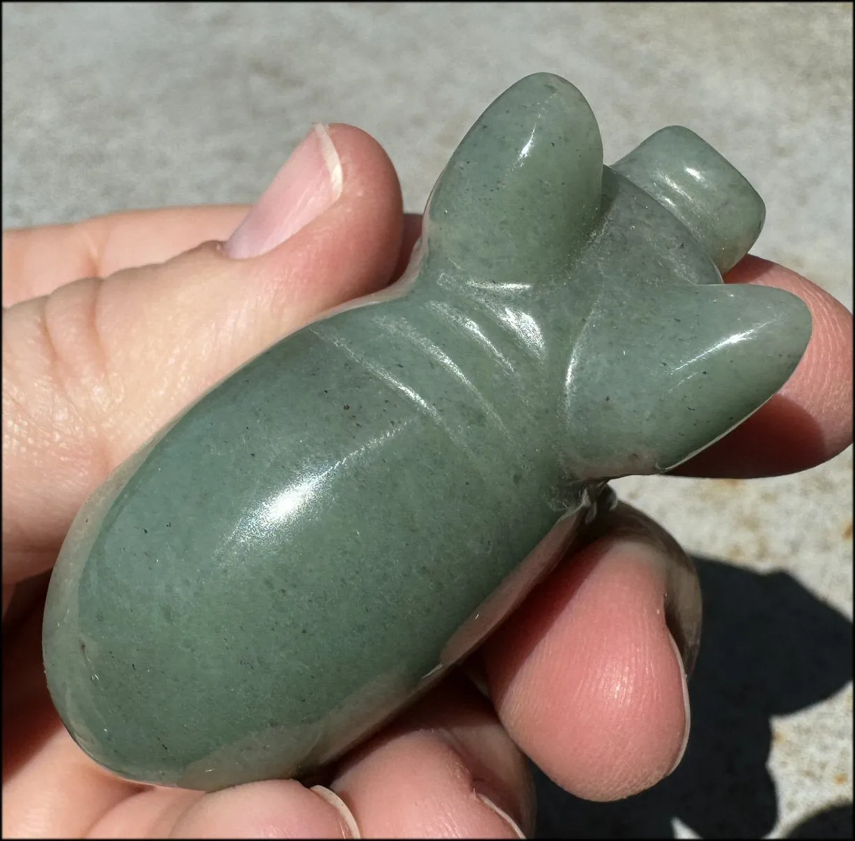 Green Aventurine PIG Totem - Get moving after being stuck!- with Synergy 8  years