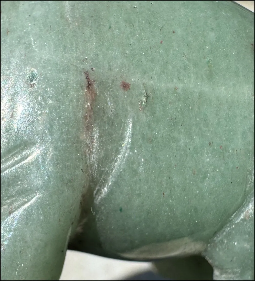 Green Aventurine PIG Totem - Get moving after being stuck!- with Synergy 8  years