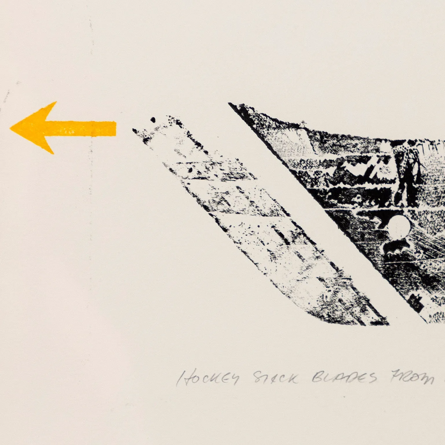 GREG CURNOE "HOCKEY STICK BLADES" 1965