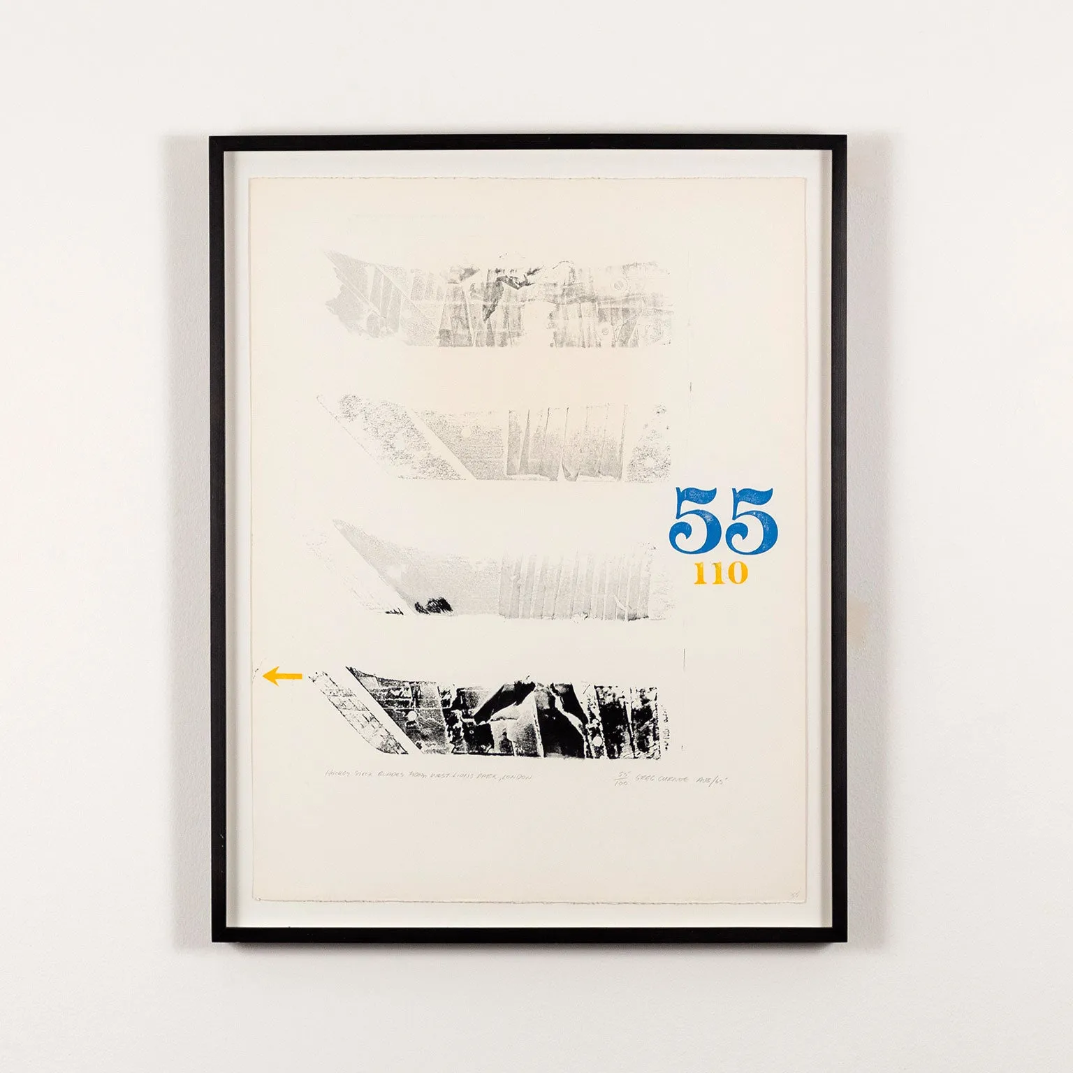 GREG CURNOE "HOCKEY STICK BLADES" 1965