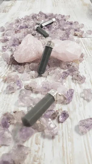 Grey Aventurine Point Pendant