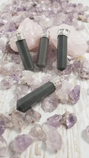 Grey Aventurine Point Pendant