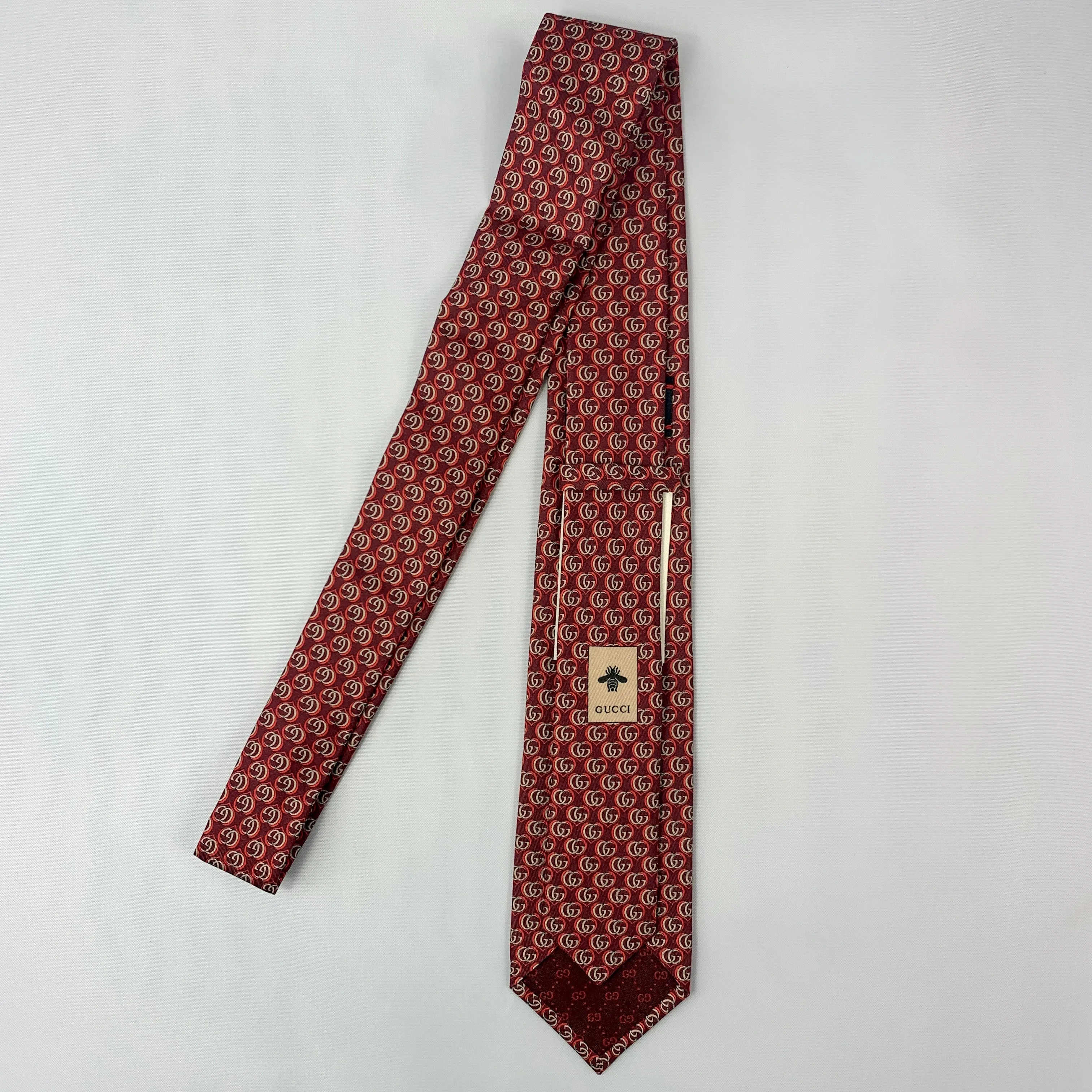 Gucci Silk Twill Love Tie in Red