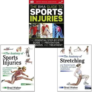 Guide Collection 3 Book Set Pack (The Anatomy of Stretching, The Anatomy of Sports Injuries, The BMA Guide to Sport Injuries)