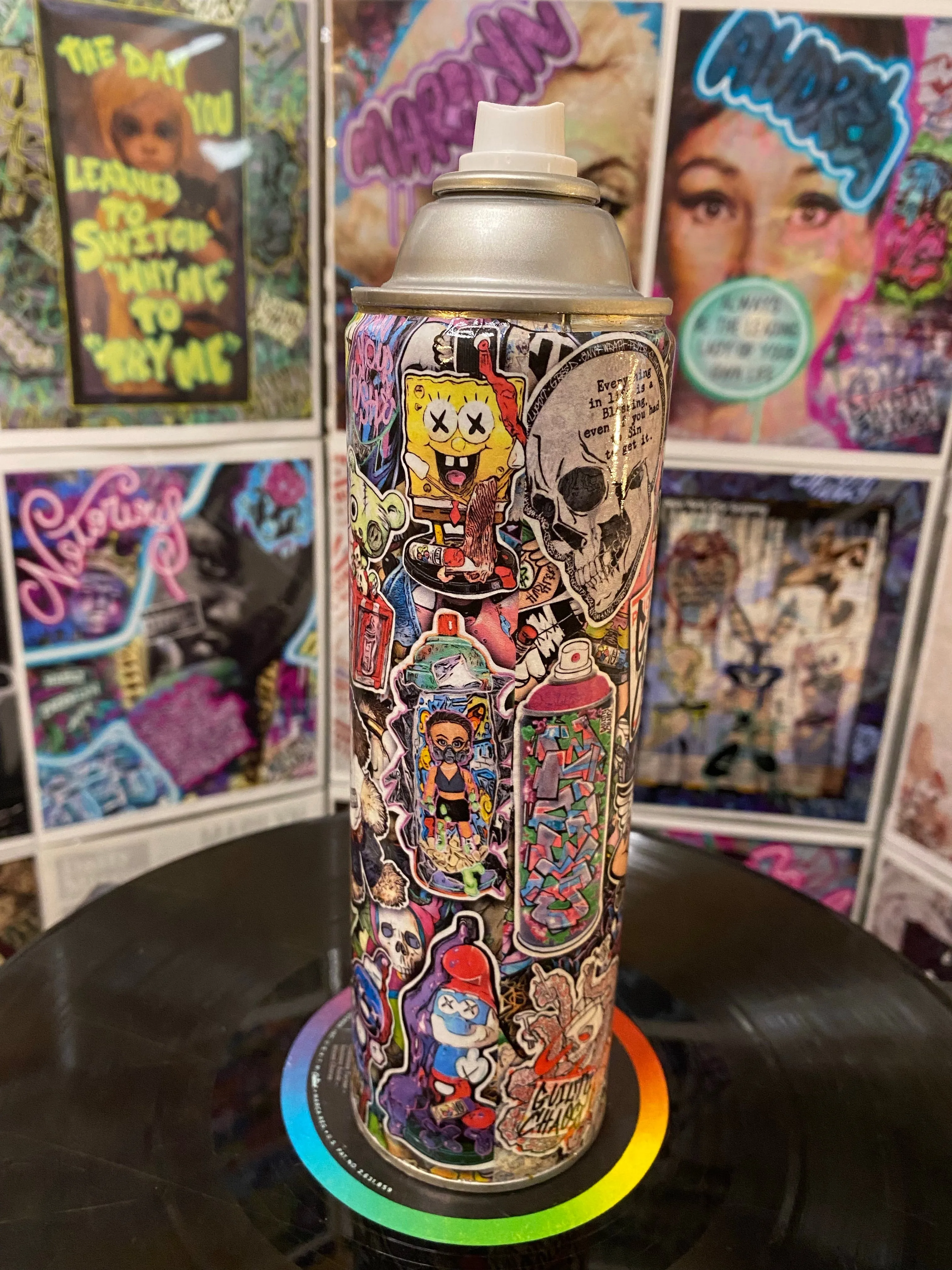 Guilty Chaos Sticker BOMED spray can 8IN