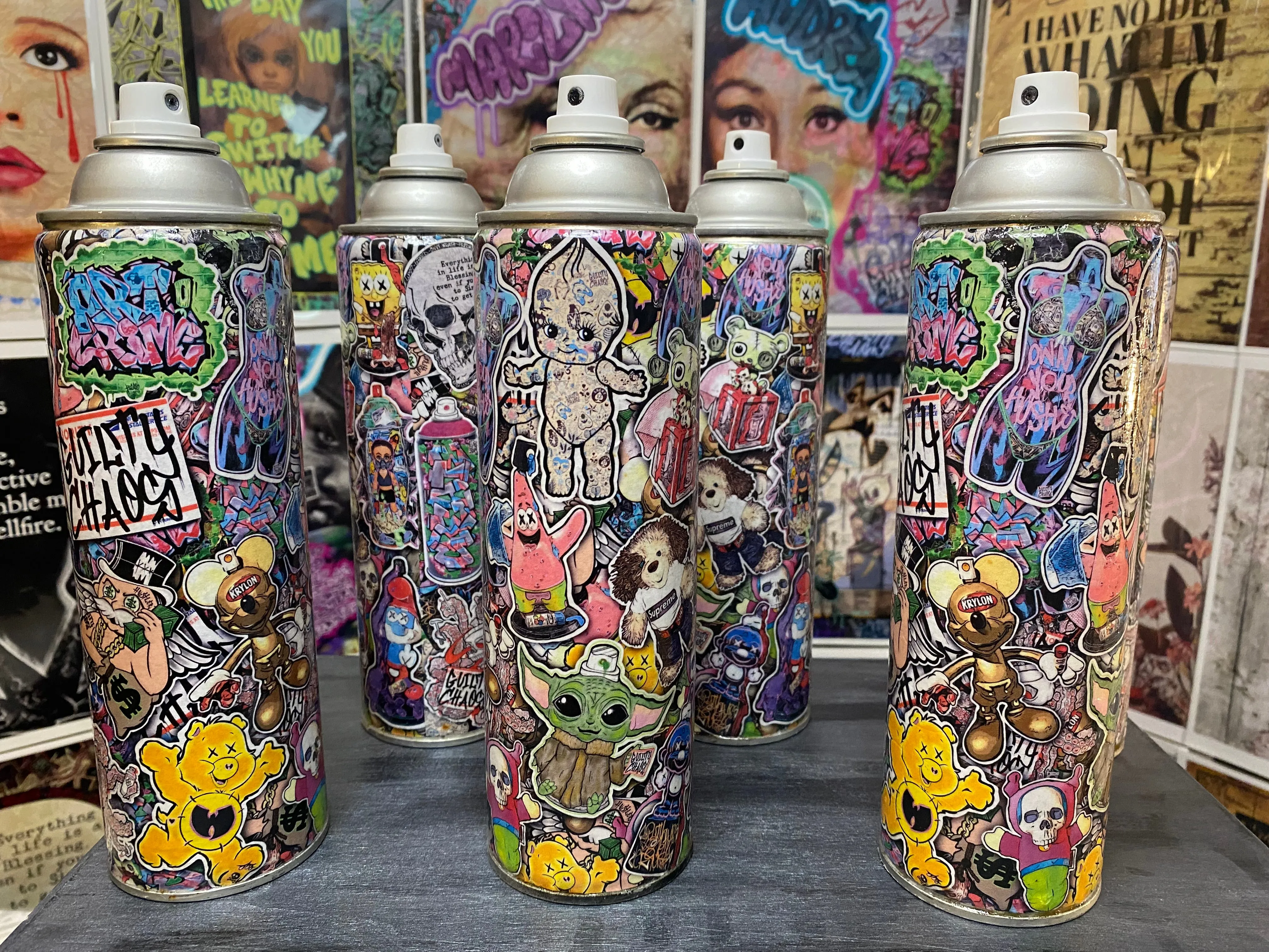 Guilty Chaos Sticker BOMED spray can 8IN