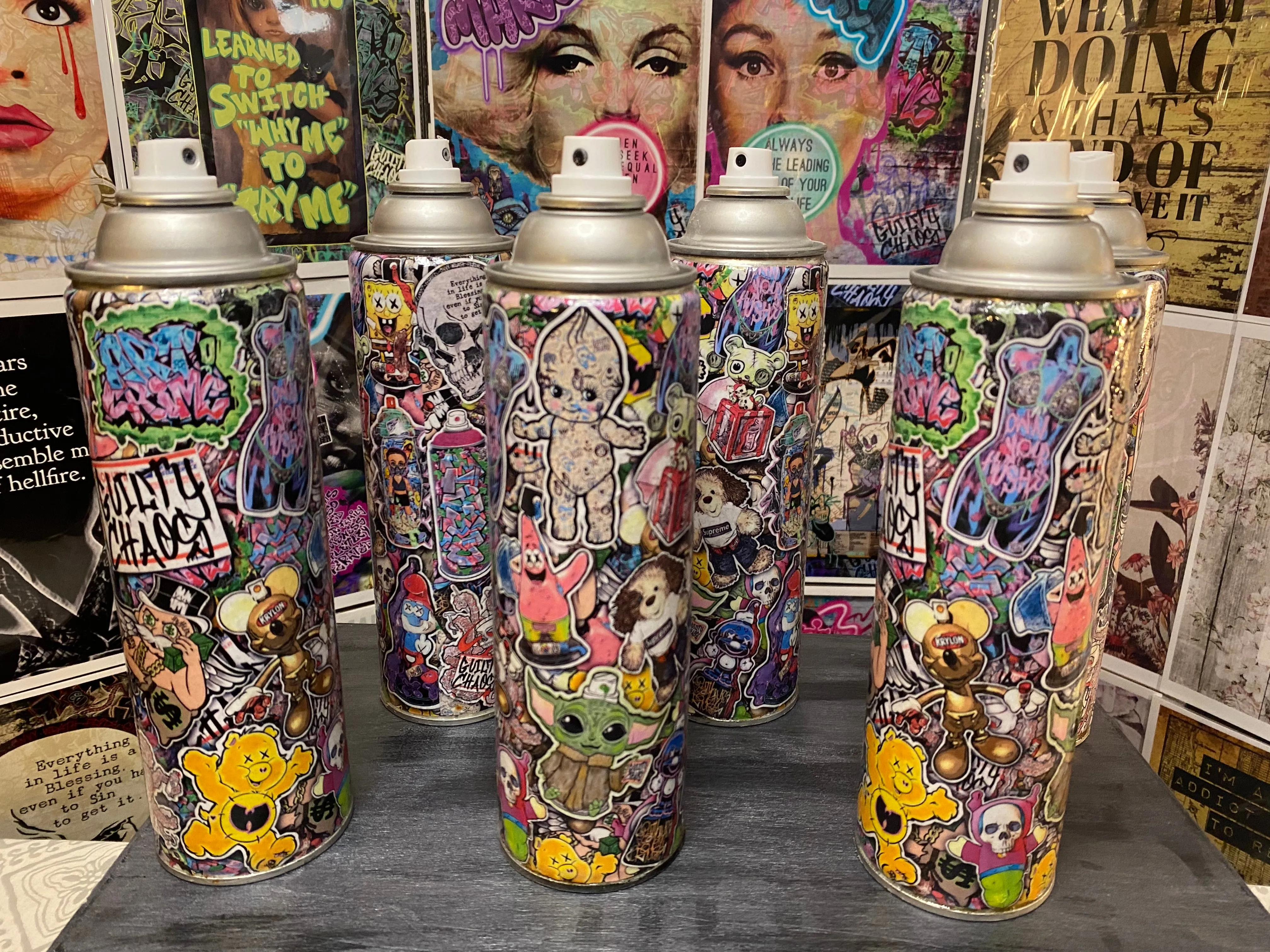 Guilty Chaos Sticker BOMED spray can 8IN