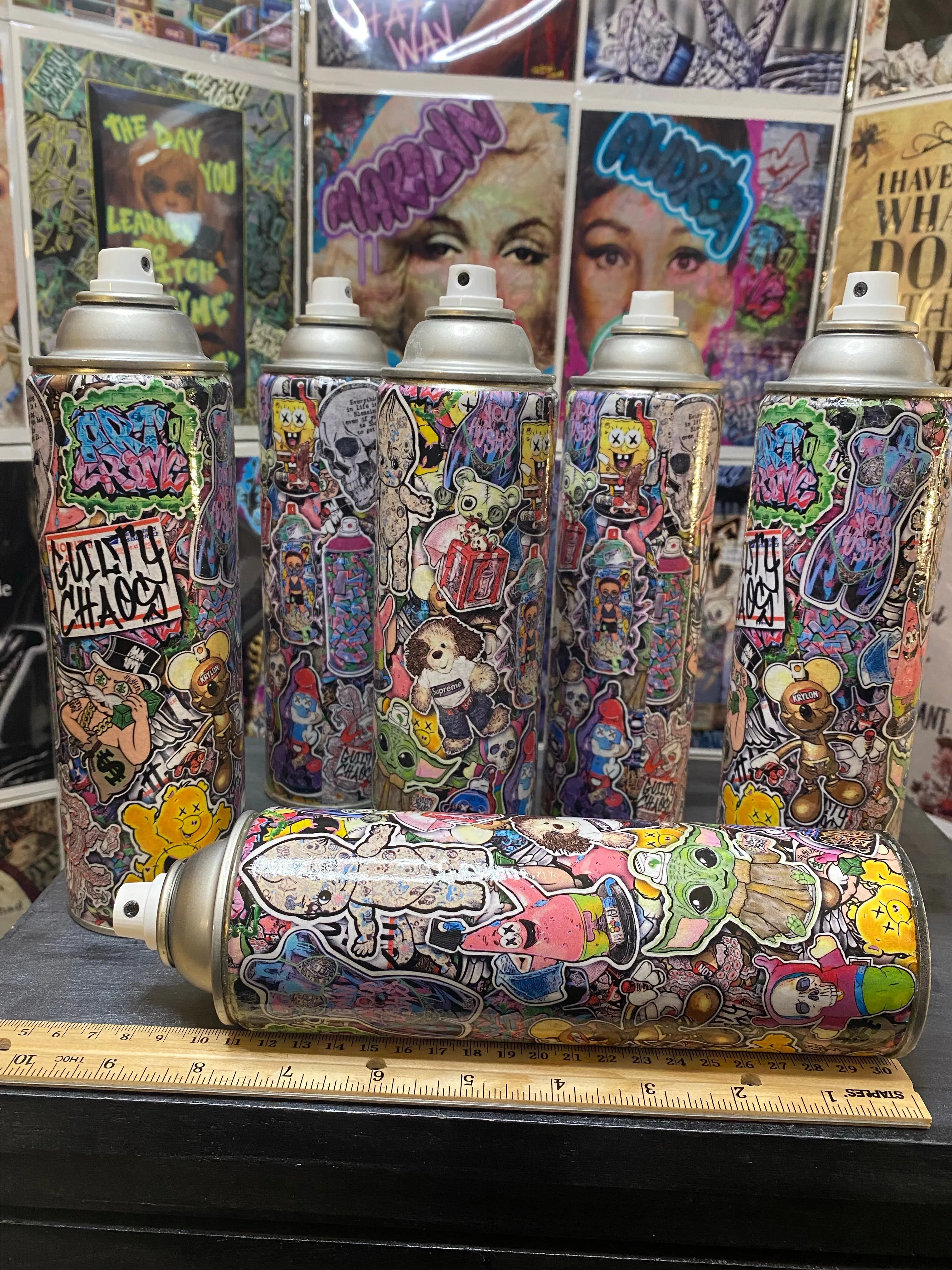 Guilty Chaos Sticker BOMED spray can 8IN