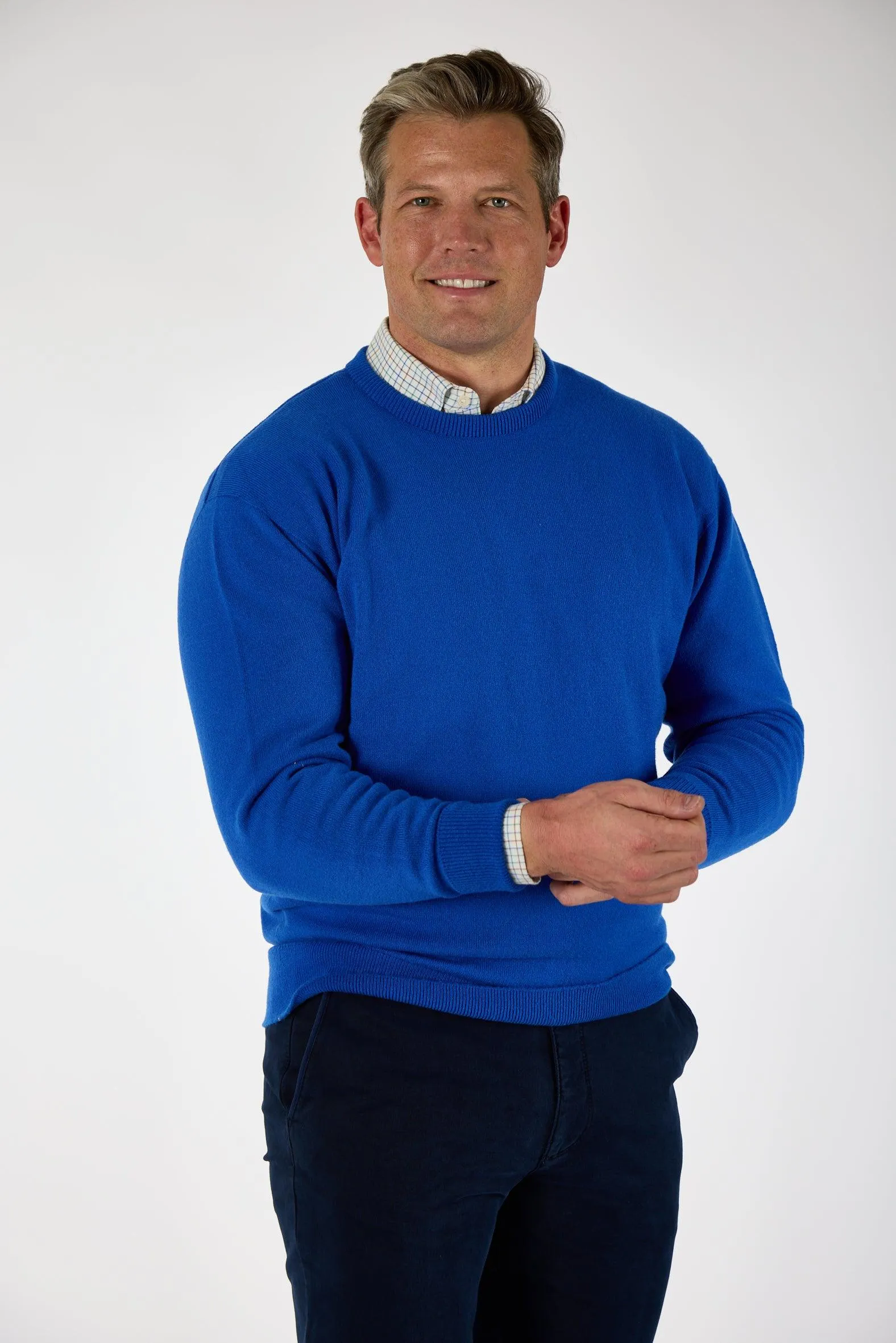 Gun Hill Men's Luxury Lambswool Crew neck sweater