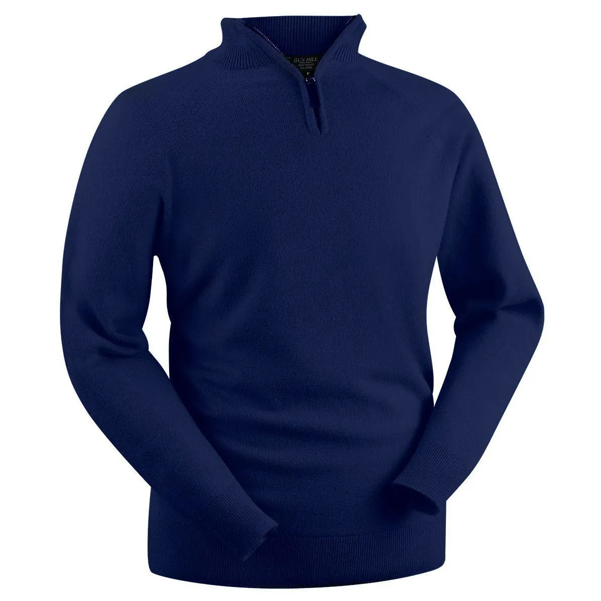 Gun Hill Men's Luxury Lambswool Half Zip Sweater