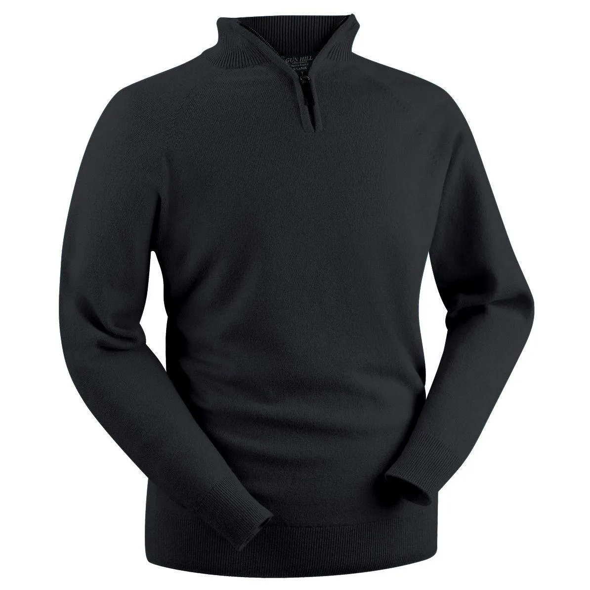 Gun Hill Men's Luxury Lambswool Half Zip Sweater