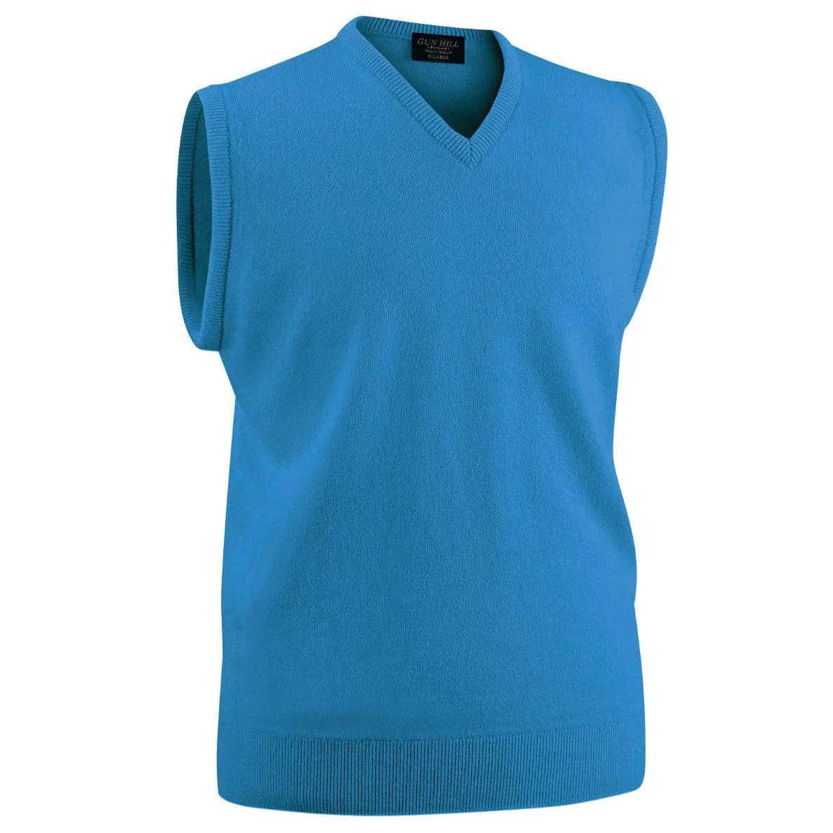Gun Hill Men's Luxury Lambswool V neck Sleeveless sweater