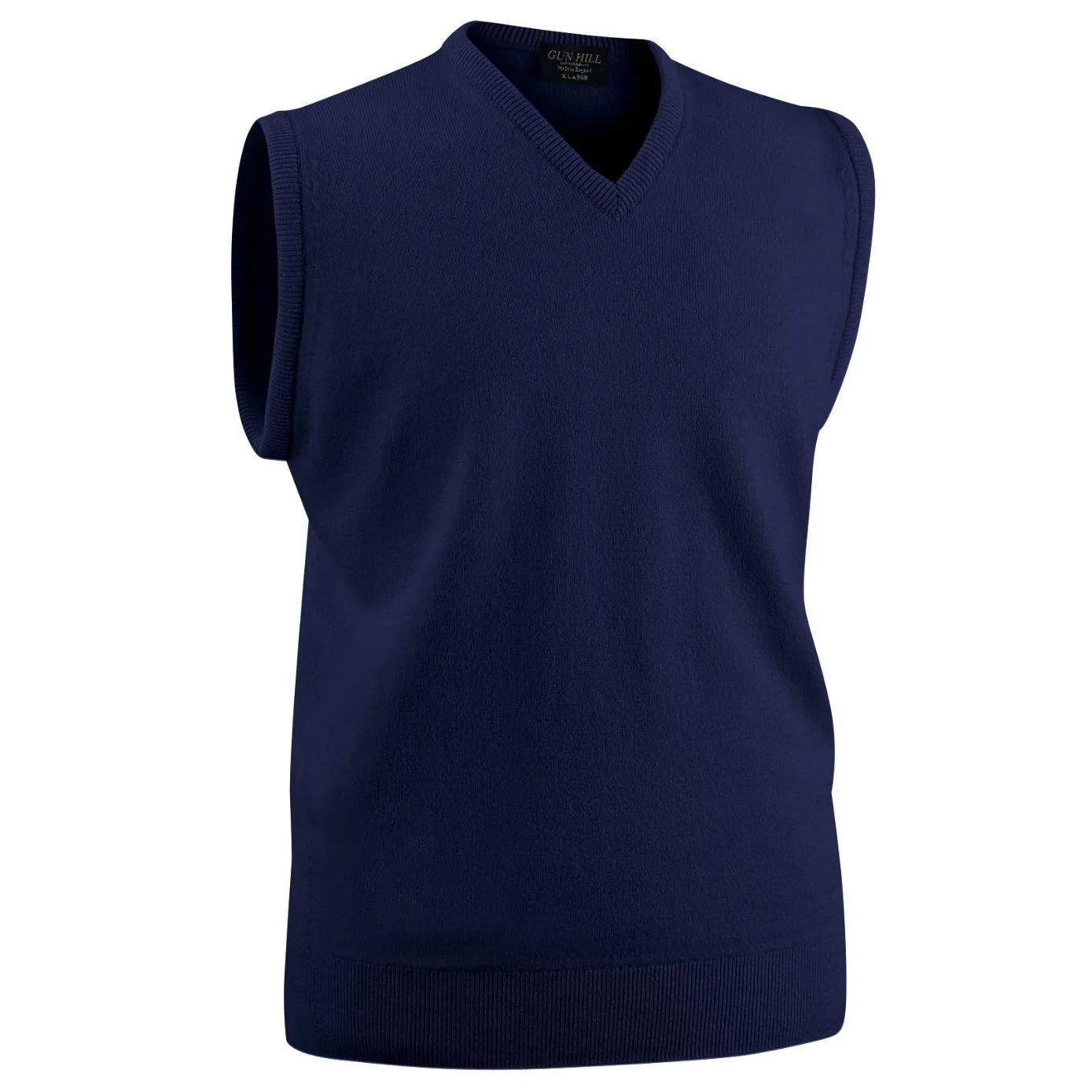 Gun Hill Men's Luxury Lambswool V neck Sleeveless sweater