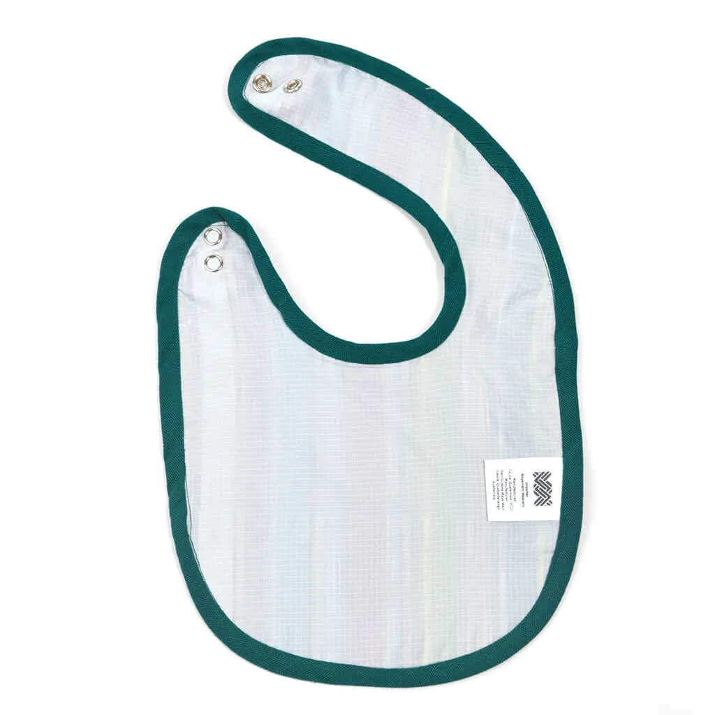 Hand Woven Baby Bib | Quetzal Jade Stripe