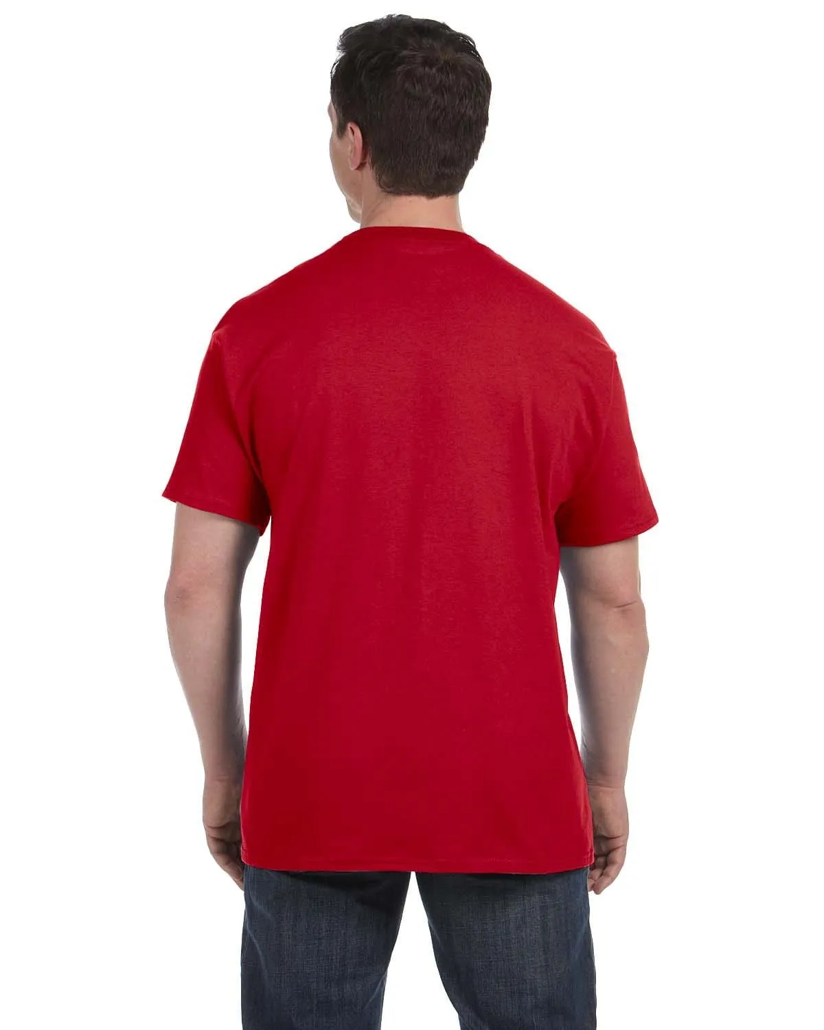 Hanes Authentic-T Pocket T-Shirt | Deep Red
