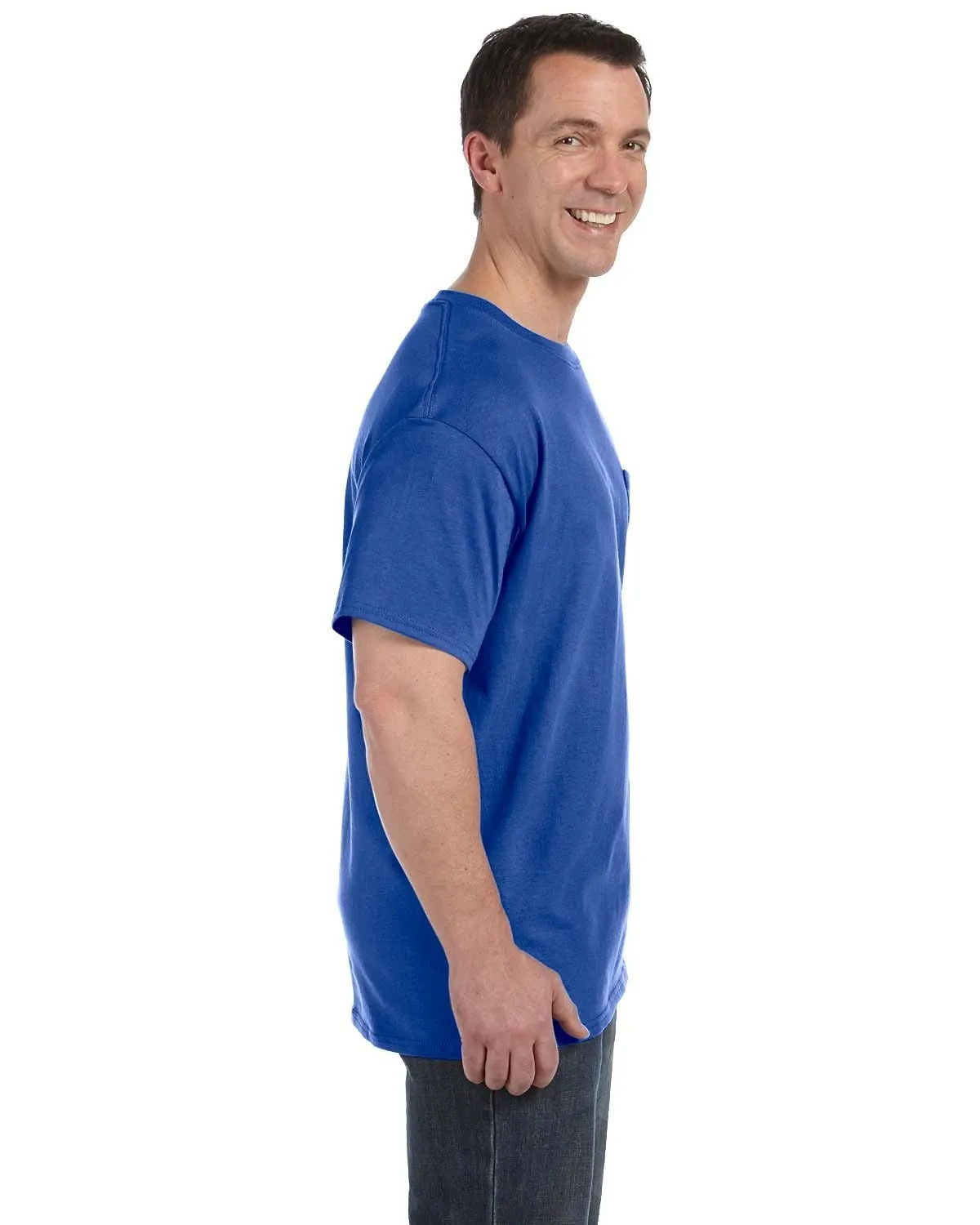 Hanes Authentic-T Pocket T-Shirt | Deep Royal