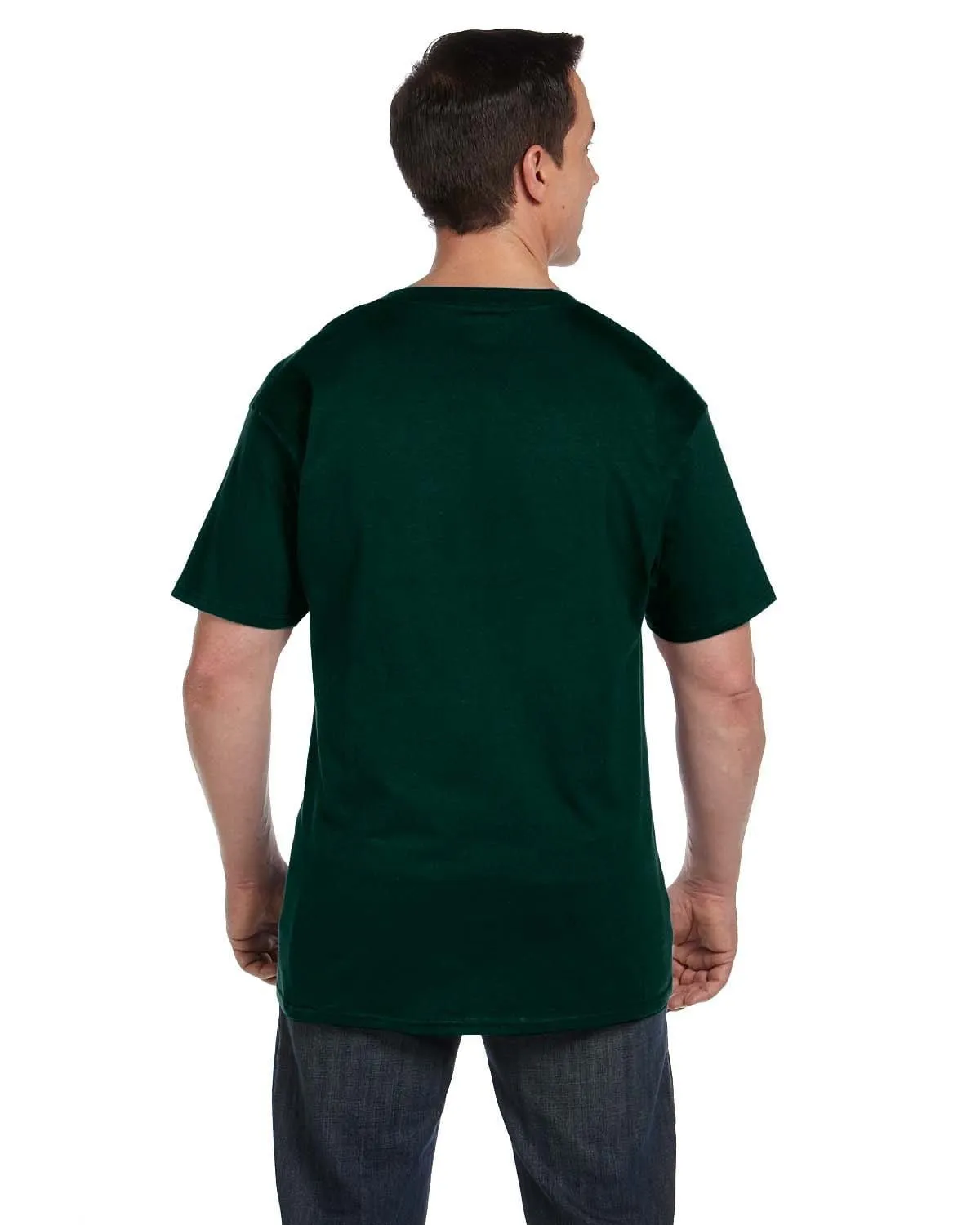 Hanes Beefy-T Pocket T-Shirt | Deep Forest
