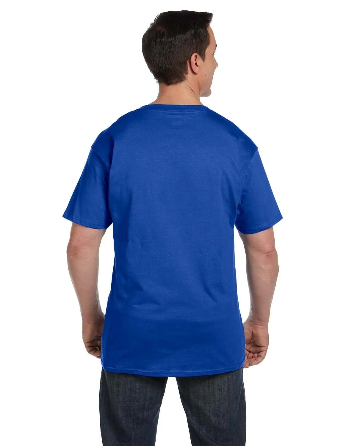 Hanes Beefy-T Pocket T-Shirt | Deep Royal