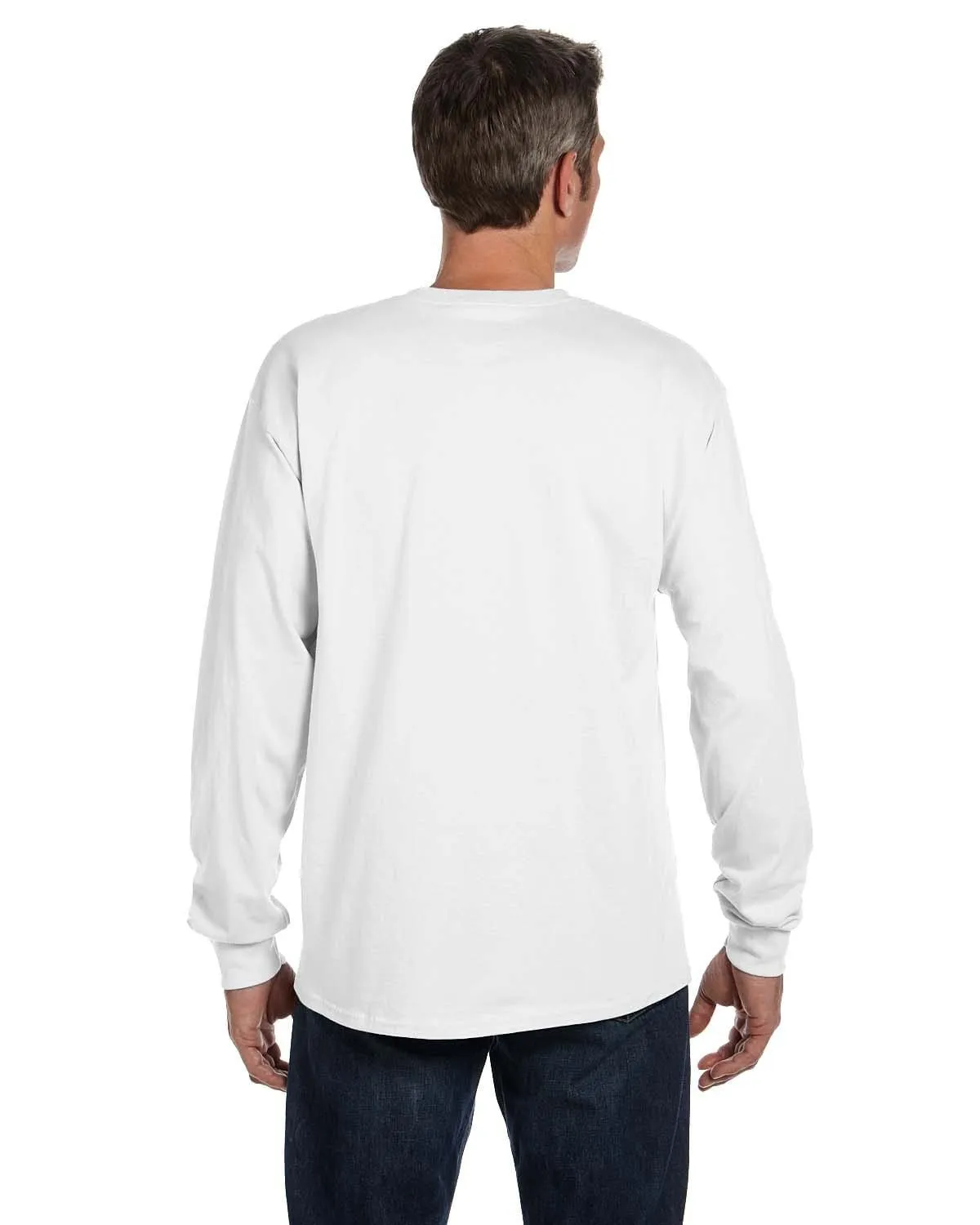 Hanes Tagless Long Sleeve Pocket T-Shirt