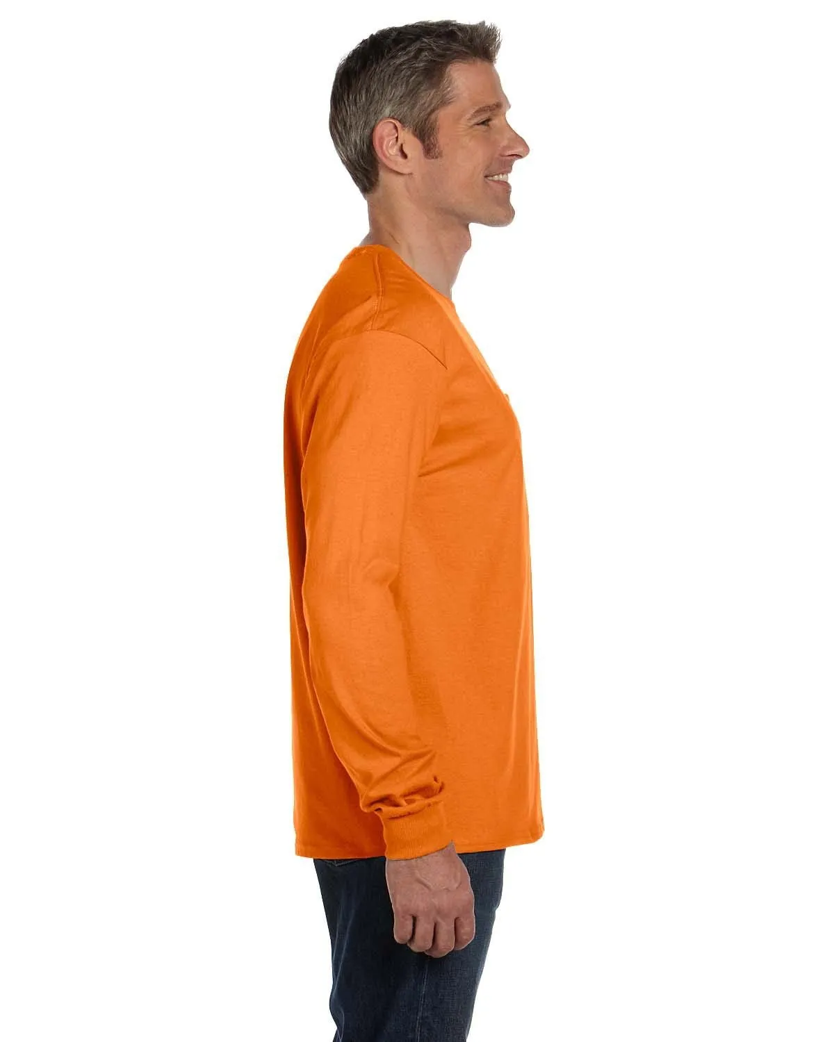 Hanes Tagless Long Sleeve Pocket T-Shirt