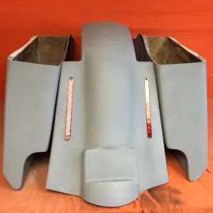 Harley Davidson 5" Extended Saddlebags With Cut Outs Replacement LED Fender - No lids 09- 13