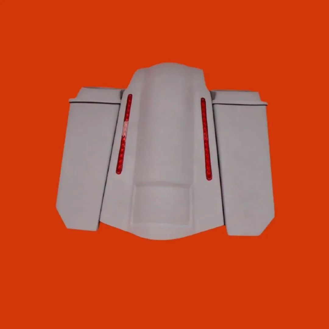 Harley Davidson 5" Stretched Extended Saddlebags No Cut Outs LED Fender   6x9 Speaker Lids