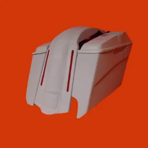 Harley Davidson 5" Stretched Extended Saddlebags Right CutOut LED Fender   6.5" Speaker Lids (Copy)