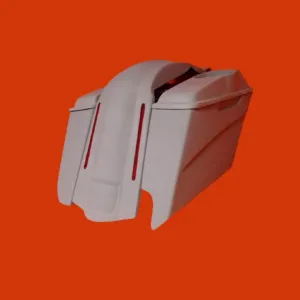 Harley Davidson 5" Stretched Extended Saddlebags Right CutOut LED Fender   6x9 Speaker Lids