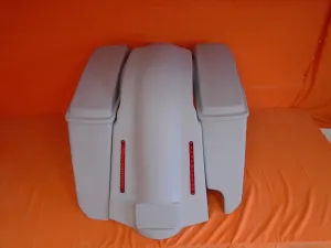 Harley Davidson 5" Stretched Extended Saddlebags Right CutOut LED Fender Lids