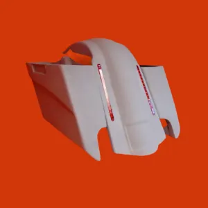 Harley Davidson 5" Stretched Extended Saddlebags With Cut Outs LED Fender No Lids