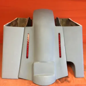 Harley Davidson Bagger 6" Stretched Extended Bags with LED Lights Right Side Cut Fender