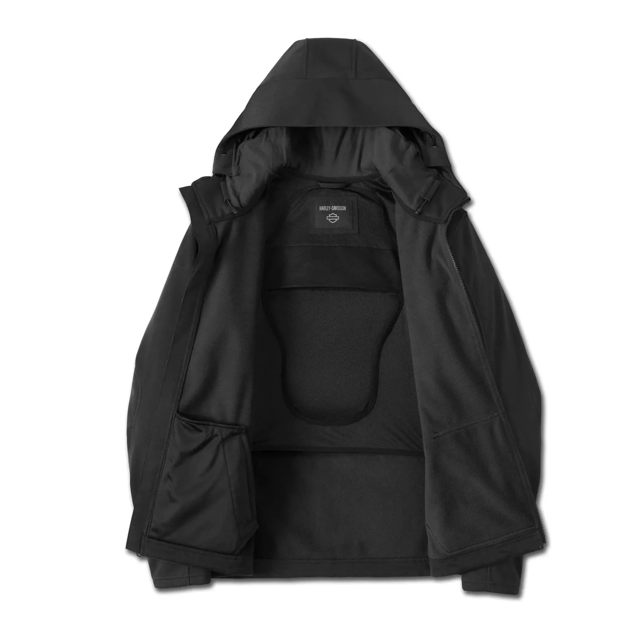 Harley-Davidson® Men's Deflector 2.0 Hooded Bar & Shields Riding Fleece