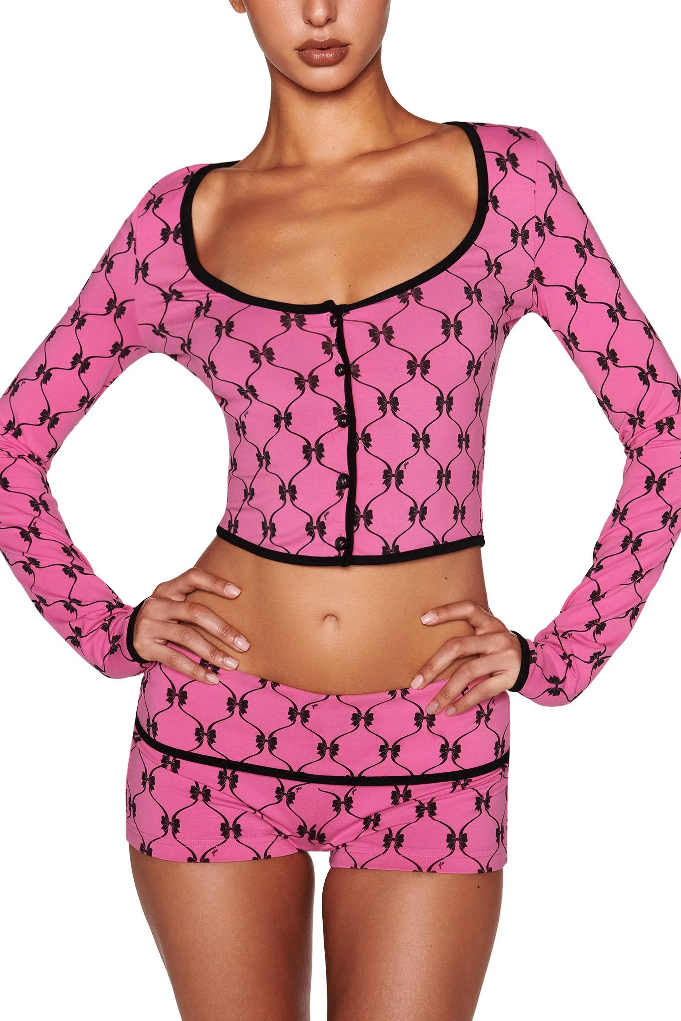 HARRIETTE CARDIGAN - PINK : DIGITAL : GIRLY POP