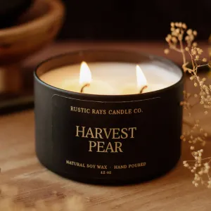 Harvest Pear Double Wick Soy Candle