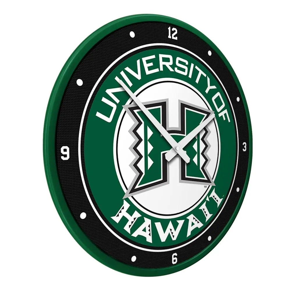 Hawaii Rainbow Warriors: Modern Disc Wall Clock