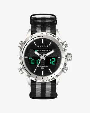 Hawk Silver Grey Black Nylon