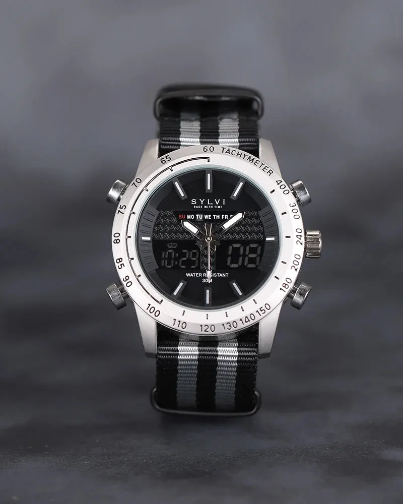 Hawk Silver Grey Black Nylon