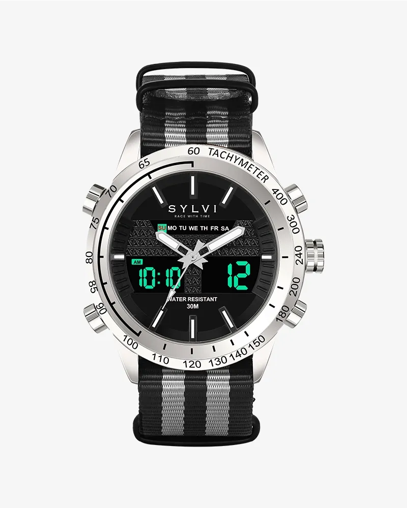 Hawk Silver Grey Black Nylon