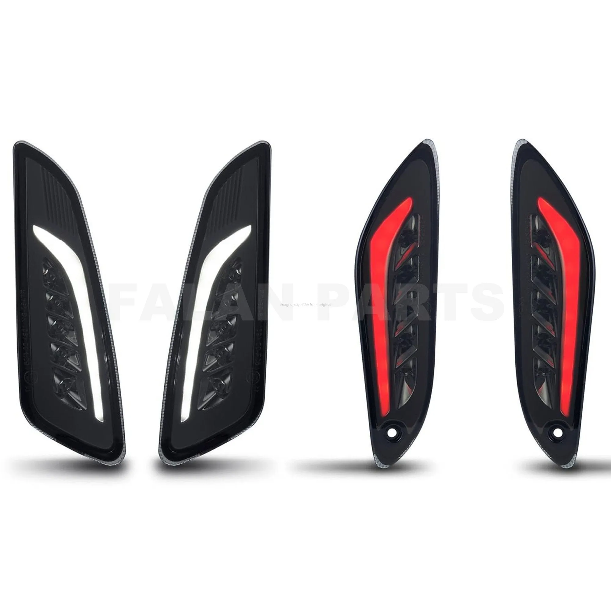 HD Corse Turn Signals Kit Indicator Smoked | Vespa Sprint/Primavera 50-150cc