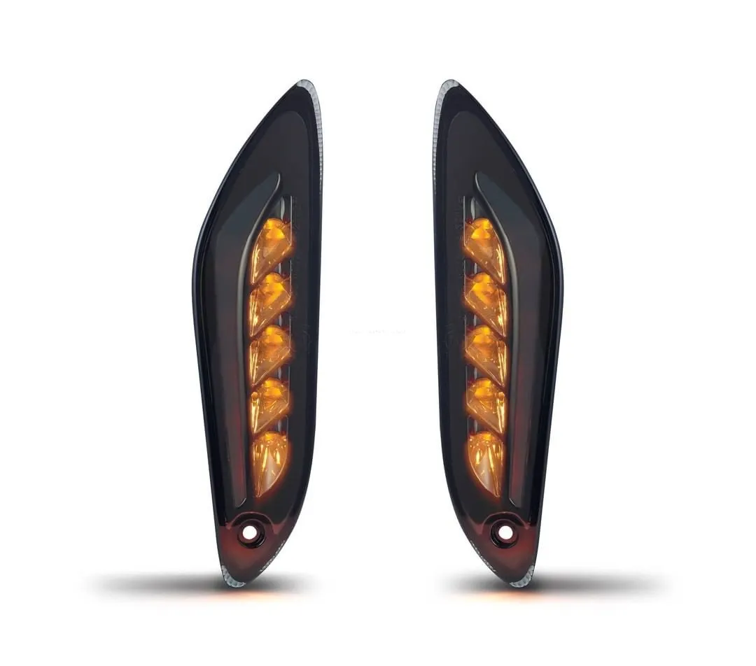 HD Corse Turn Signals Kit Indicator Smoked | Vespa Sprint/Primavera 50-150cc