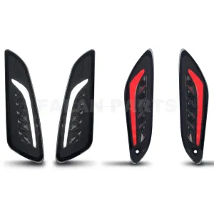 HD Corse Turn Signals Kit Indicator Smoked | Vespa Sprint/Primavera 50-150cc