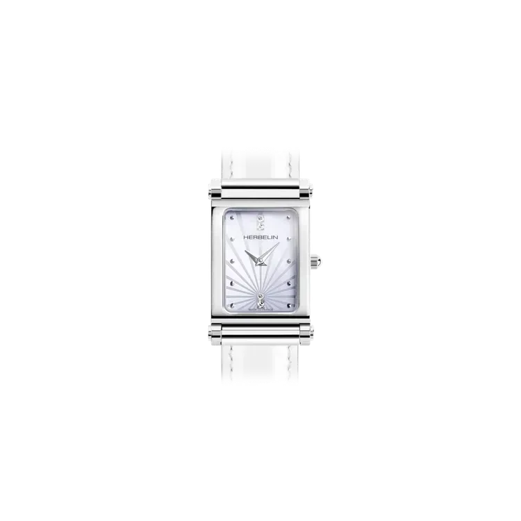 Herbelin Boîtier Antarès - Rectangulaire nacre et zircon (H17048AP59)