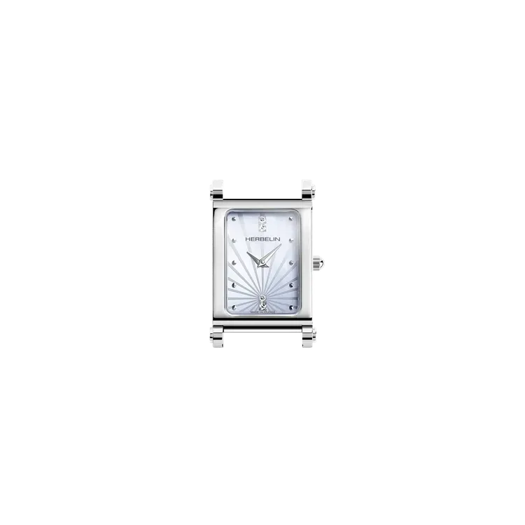 Herbelin Boîtier Antarès - Rectangulaire nacre et zircon (H17048AP59)