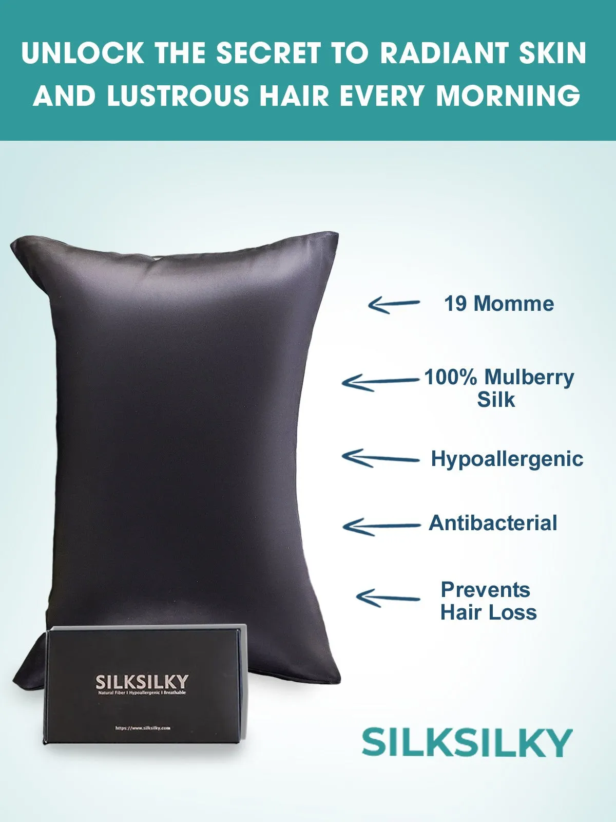 Hidden Zipper Elegance Mulberry Pillowcase Bundle
