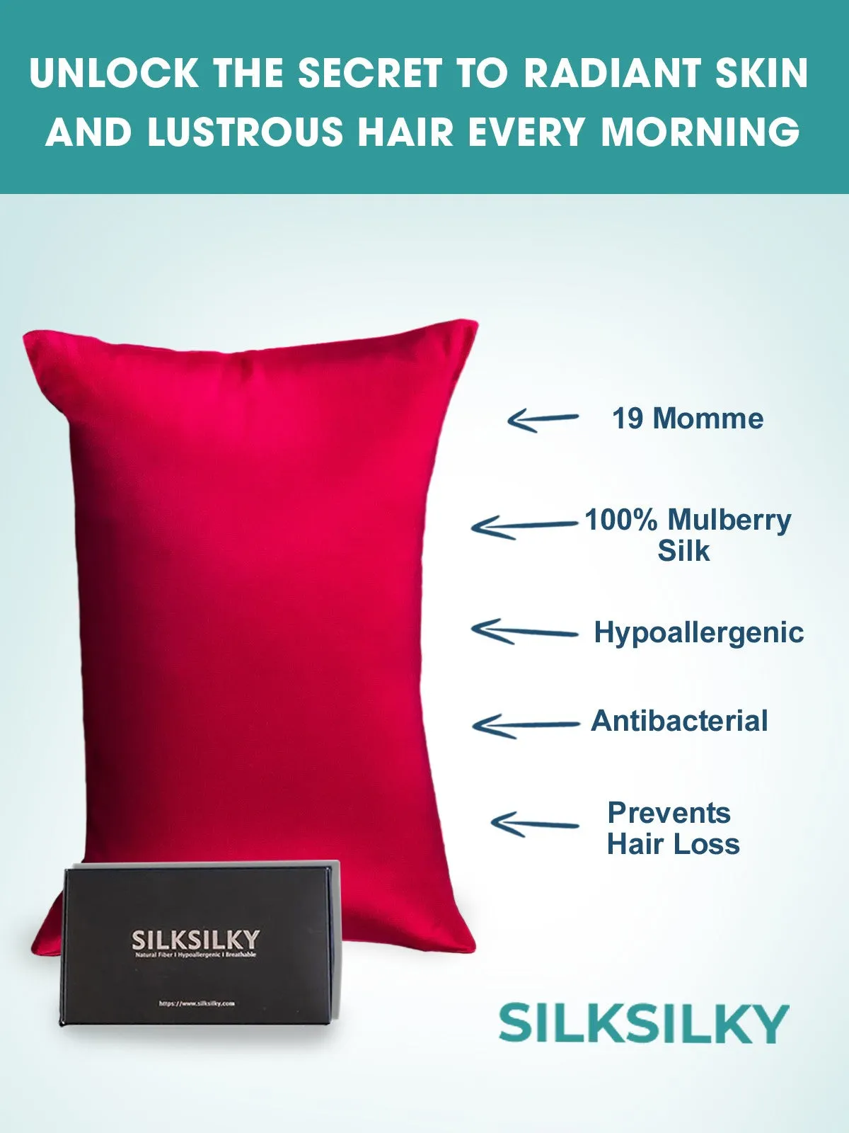 Hidden Zipper Elegance Mulberry Pillowcase Bundle