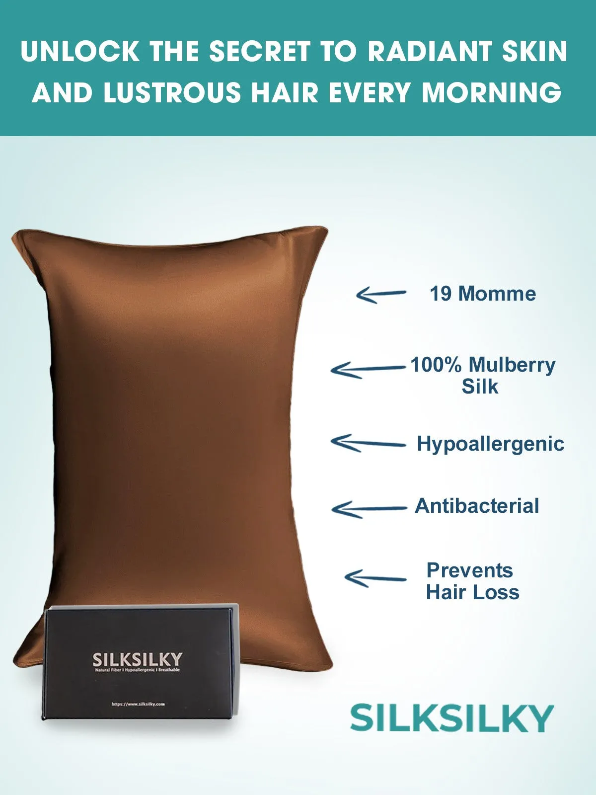 Hidden Zipper Elegance Mulberry Pillowcase Bundle