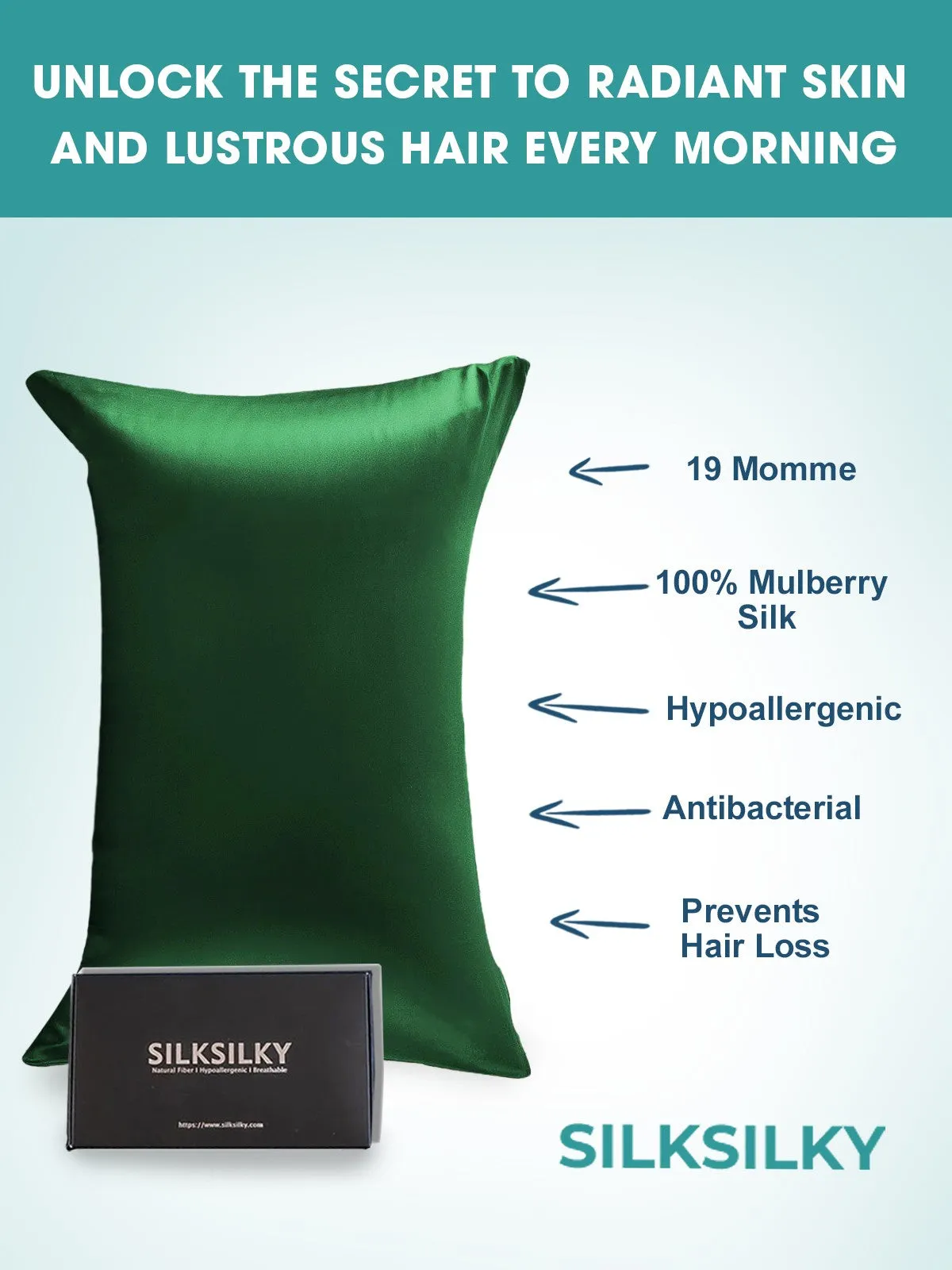 Hidden Zipper Elegance Mulberry Pillowcase Bundle